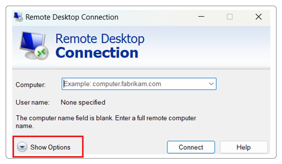 Remote Desktop Connection